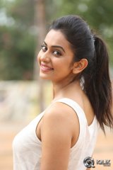 Rakul Preet Singh On The Sets Of Loukyam Movie